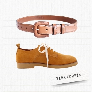 Tan Suede - Leather Combination