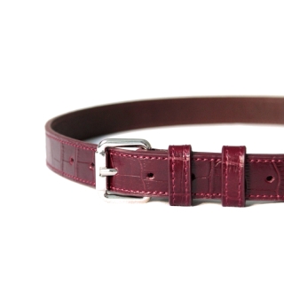 Bordo Savana Kadın Deri Kemer