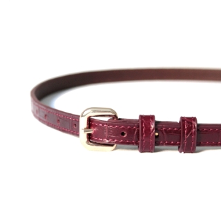Burgundy Savana Women's Leather Belt