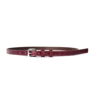 Burgundy Savana Women's Leather Belt