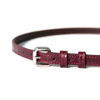 Burgundy Savana Women's Leather Belt