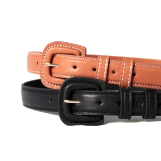 Black Misis Women's Leather Belt