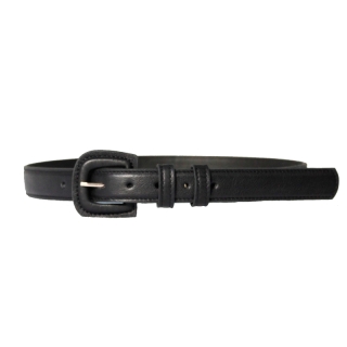 Black Misis Women's Leather Belt
