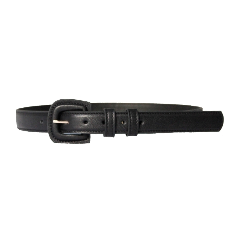 Black Misis Women's Leather Belt