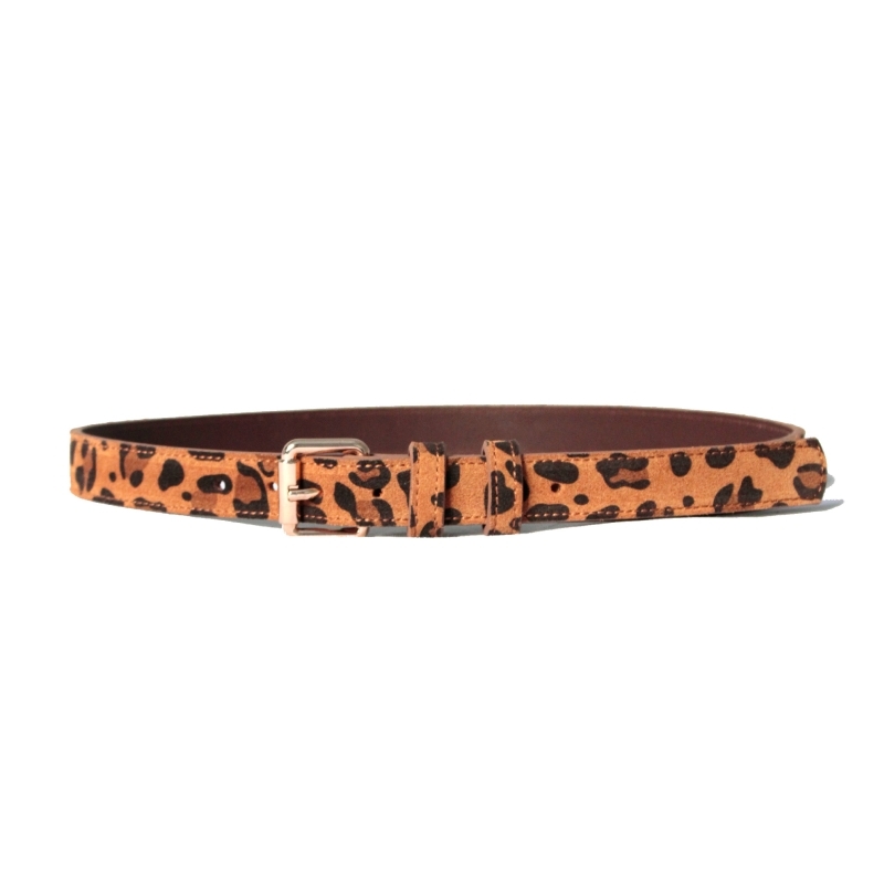 Leopard Savana Women's Suede Belt