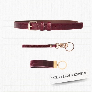 Burgundy Croco Combination Package