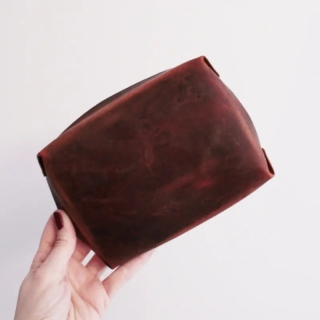 Handmade Leather Valet Tray | Personalized Genuine Leather