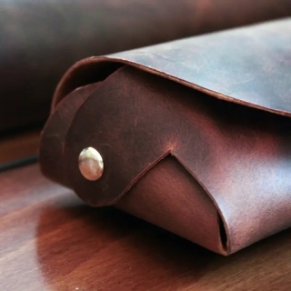 Handmade Leather Glasses Case | Personalized Genuine Leather