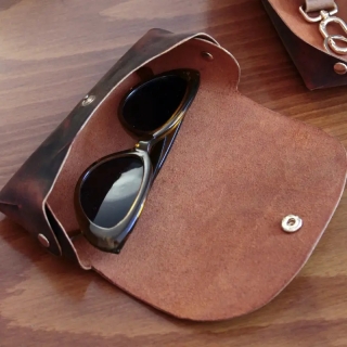 Handmade Leather Glasses Case | Personalized Genuine Leather
