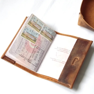 Personalized Leather Passport Cover | Handmade Custom Design