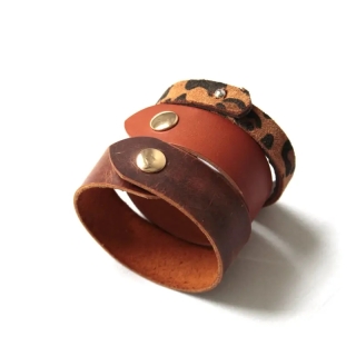 Genuine Leather Bracelet | Stylish & Durable Handmade Design