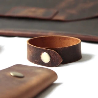 Genuine Leather Bracelet | Stylish & Durable Handmade Design