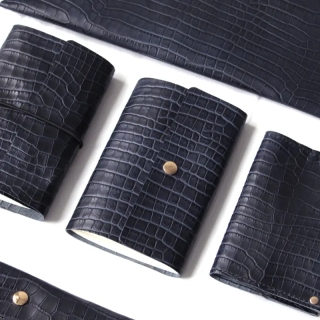 Leather Office Set | Notebook, Pencil Case & 4 Leather Coasters