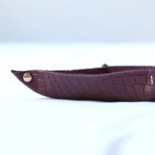 Handmade Leather Valet Tray | Personalized Genuine Leather