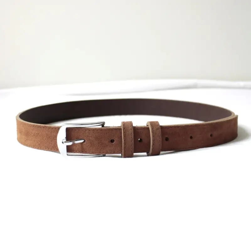 Brown Derbent Men's Suede Belt