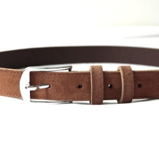 Brown Derbent Men's Suede Belt