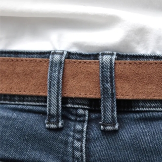 Brown Derbent Men's Suede Belt