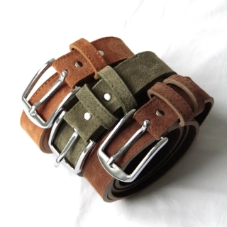 Brown Derbent Men's Suede Belt