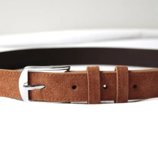Tan Derbent Men's Suede Belt