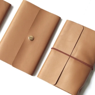 Personalized Leather A5 Notebook | Handmade Custom Design