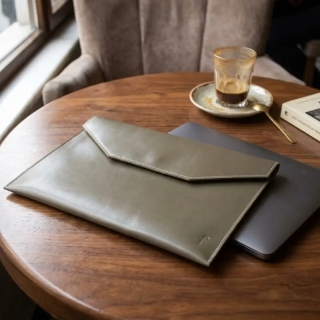 Handmade Leather Laptop Sleeve | Personalized Genuine Leather