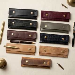 Personalized Leather Pencil Case | Handmade Custom Design