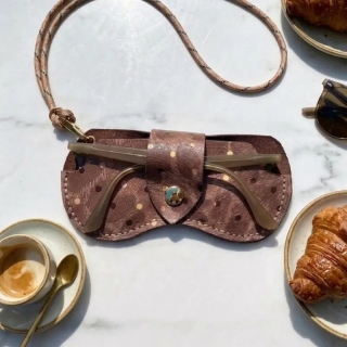 Handmade Leather Glasses Case | Personalized Genuine Leather