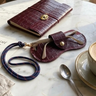 Handmade Leather Glasses Case | Personalized Genuine Leather