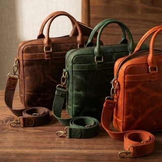 Genuine Leather Briefcase | Professional & Elegant