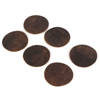 Genuine Leather Round Coaster