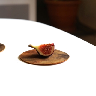 Genuine Leather Round Coaster